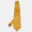 Giorgio Armani Yellow Patterned Silk Traditional Tie