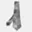 Emporio Armani Grey Floral Patterned Silk Traditional Tie