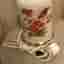 Fagerhults ljusarmatur, Lampfot i vitt opalglas med fågeldekor