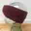 Vintage burgundy coloured headband with a bow design at front size S/M