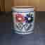 Retro Vas med blommotiv, 70-tal keramik,