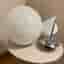IKEA glas vitt klotlampa/klot/taklampa, retro, Vit Lampa