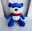 Lofs Dalen Blue Bear Plush Stuffed Animal Toy - 23 cm