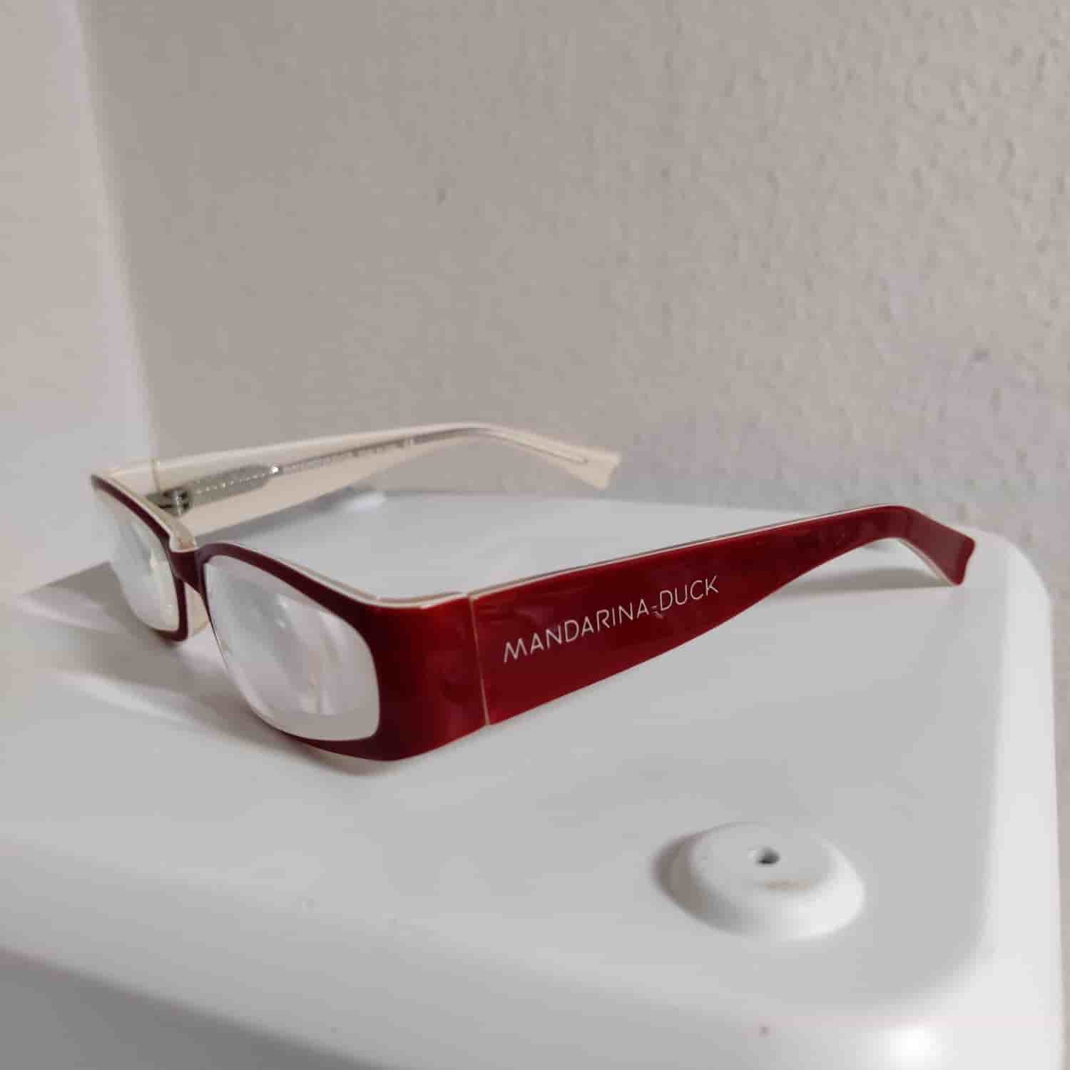 MANDARINA DUCK Glasögonbågar (MD40262 H57) Röda Mycket fint skick Italy Designer