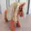 Handmade Chestnut Brown Plush Horse - Silky Mane and Tail - 24 cm
