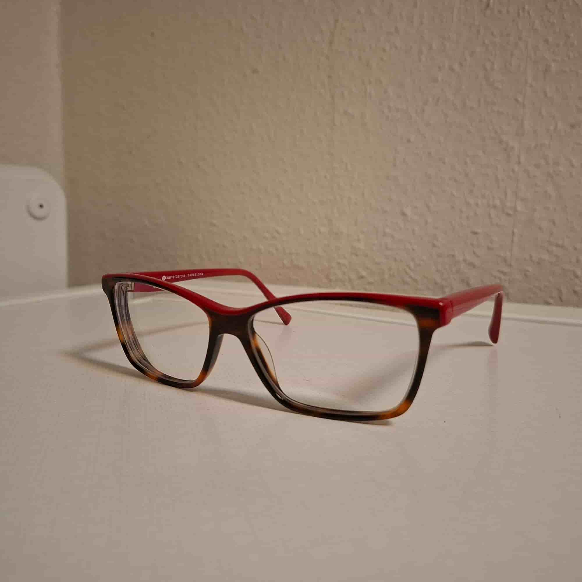 XAVIER GARCIA BARCELONA ESTER 01 TORTOISE & RED EYEGLASSES 56-15-135mm