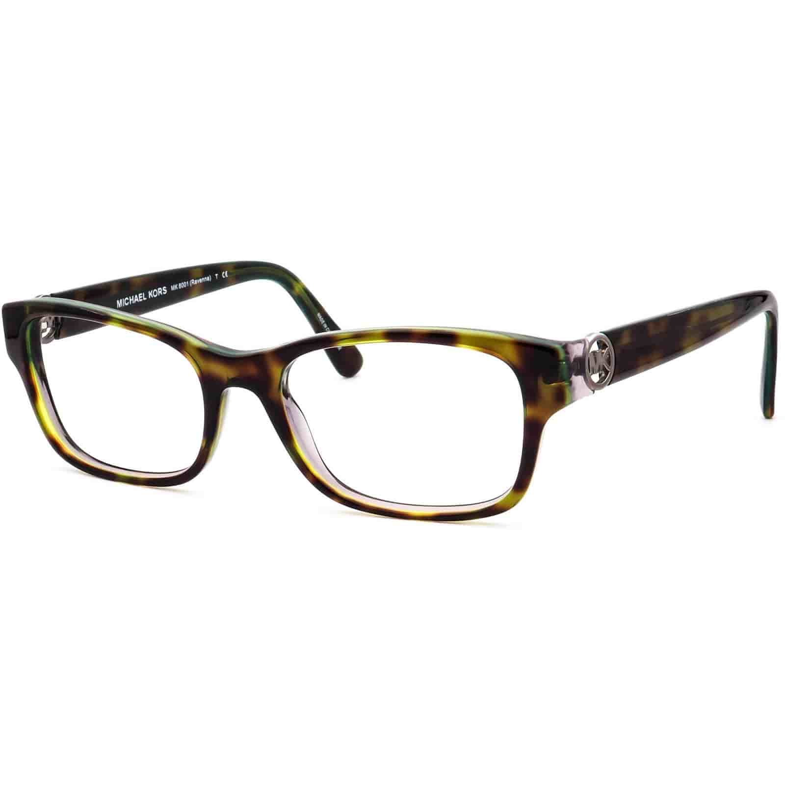 Michael Kors glasögonbågar MK 8001 (Ravenna) 3002 Green Havana 53*18 140
