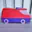 Pound Puppies City Pound Circus Van Playset 1995 Pink Purple Fold Out