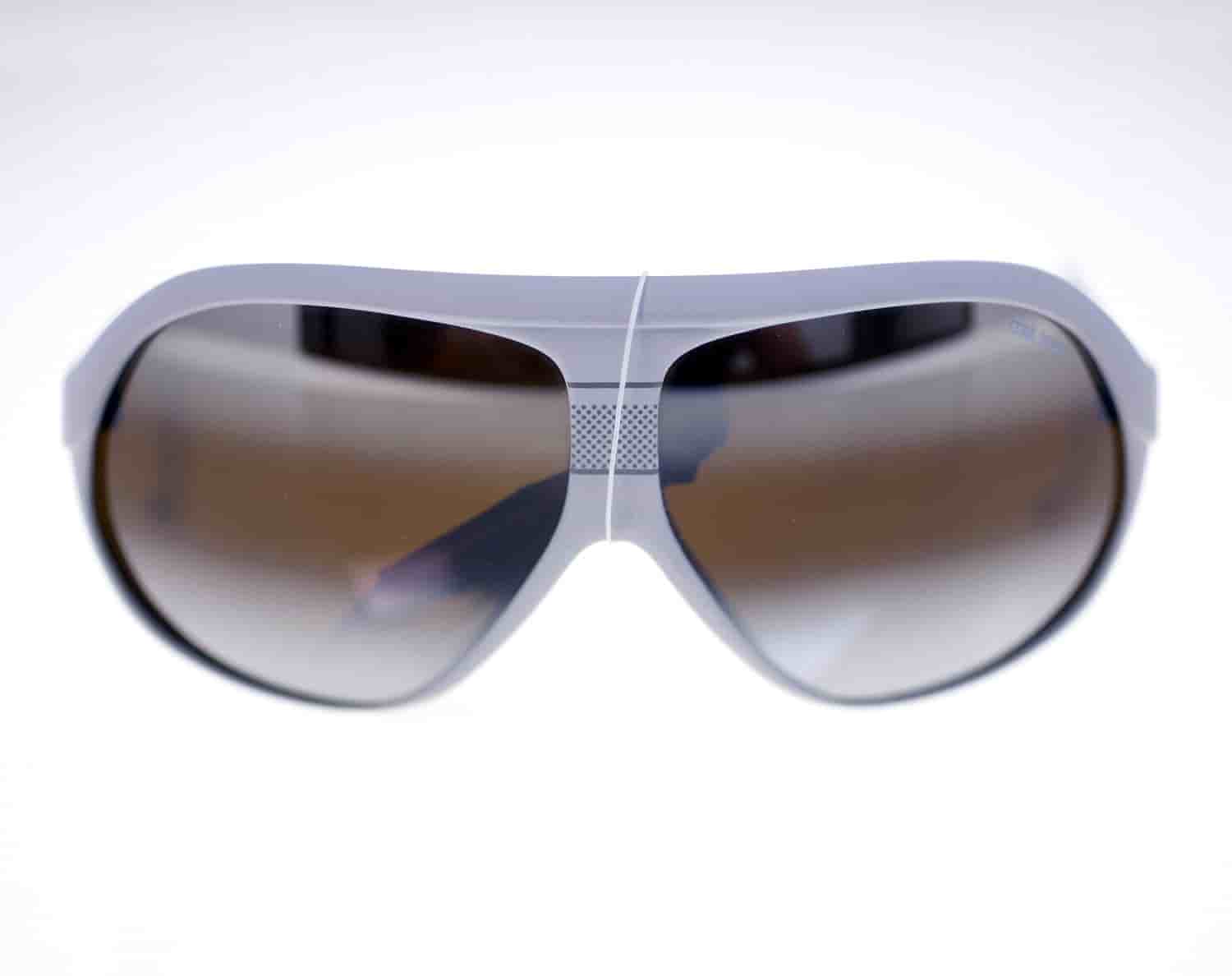 Cebe 2000 French vintage gray plastic pilot-style sunglasses for men-1980s-NEW