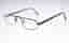 XD-18 C3 48-24 men's vintage black metal frame eyeglasses-NEW-circa 1980s-20g