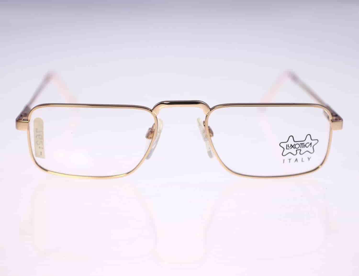 Luxottica 1131 GEP 18k - 145mm men's vintage eyeglasses + original clear lenses
