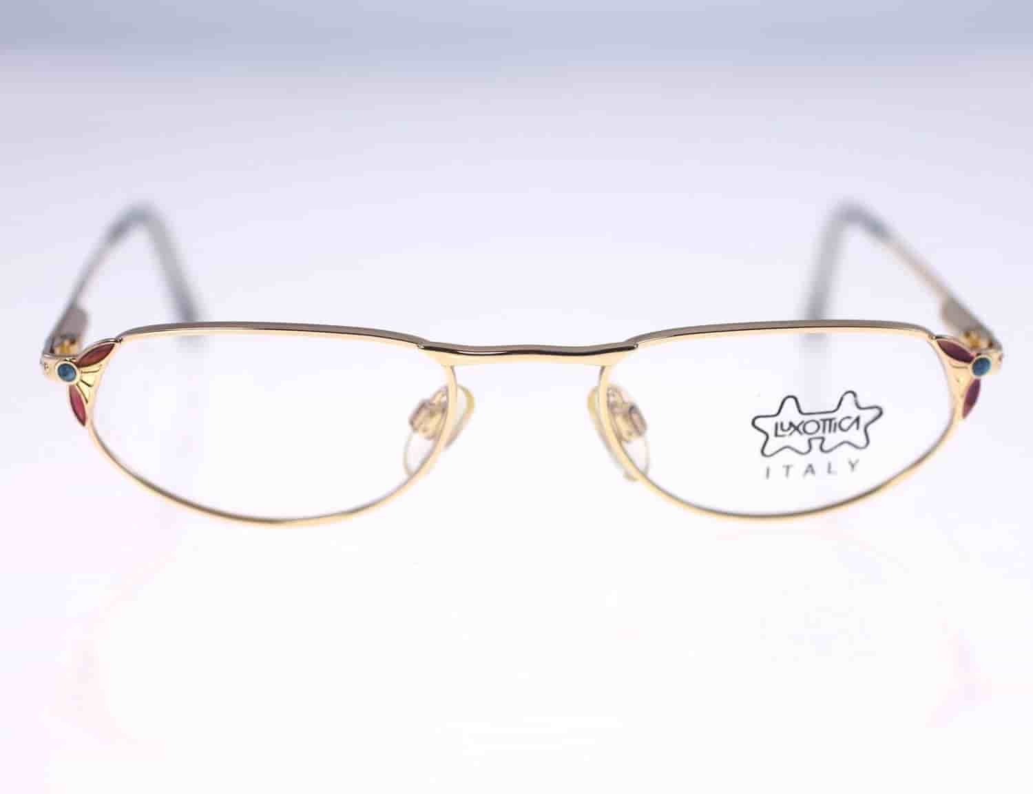 Luxottica 2173 G541 GEP 18k ladies vintage eyeglasses-original clear lenses-NEW