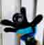 IKEA TITTA Black Octopus Hand Puppet Sea Life