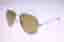 Vintage silver-tone metal pilot-style unisex sunglasses-circa 1980s-Weight 34g