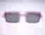 Vintage 1970s French ‘Pink TV’ square-shaped sunglasses (Weight: 38g) FREE POST