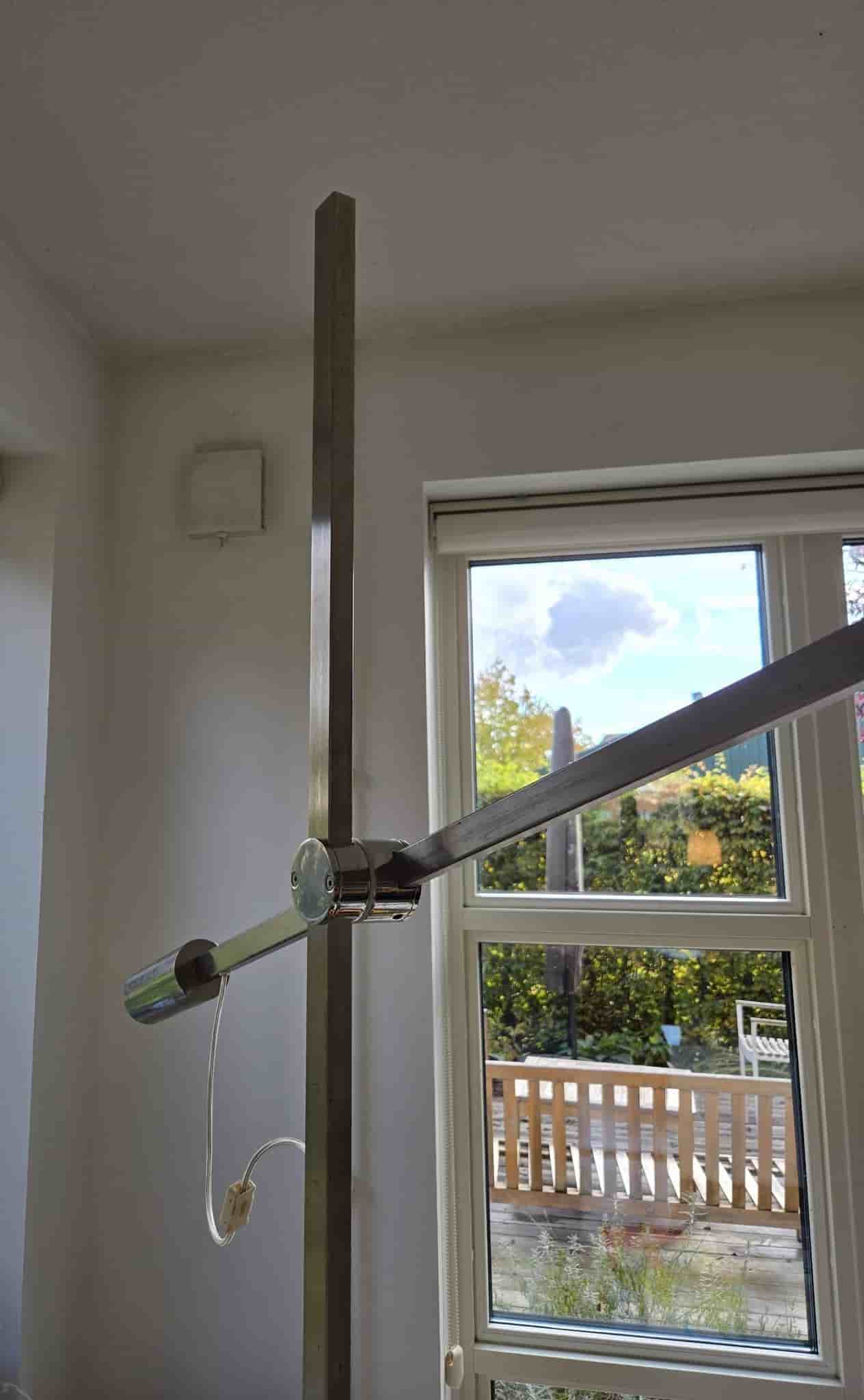 Ståtlig Golvlampa i Marmor och Stål - Giorgio Cattelan - Italiensk Design