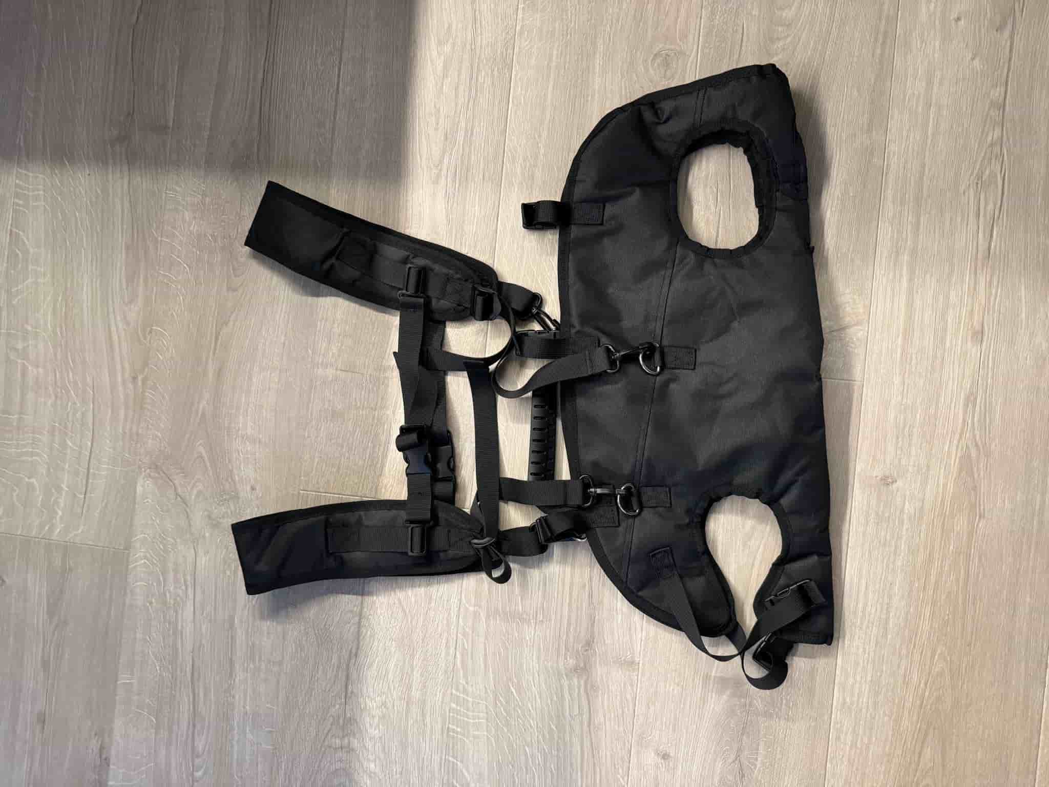 Bärväska/sele för hund - Svart