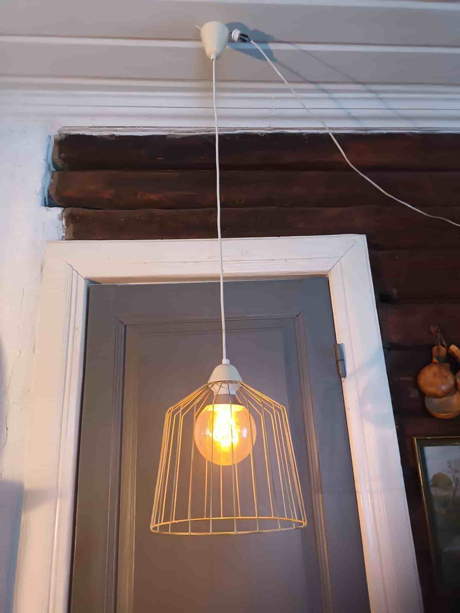Hänglampa, pendellampa, galleröampa taklampa med bur