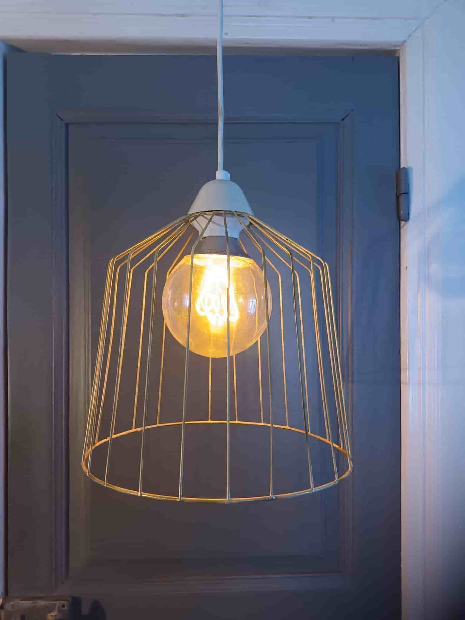 Hänglampa, pendellampa, galleröampa taklampa med bur