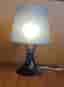 Ikea lampan bordslampa med svart fot och skärm