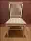 Vit antik vintage stol 91,5x49x42cm