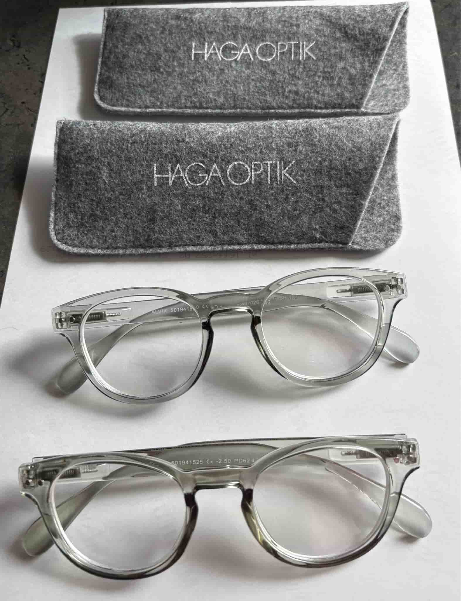 2 par Haga Optik ALVIK glasögon med styrka -2.00 och -2.50