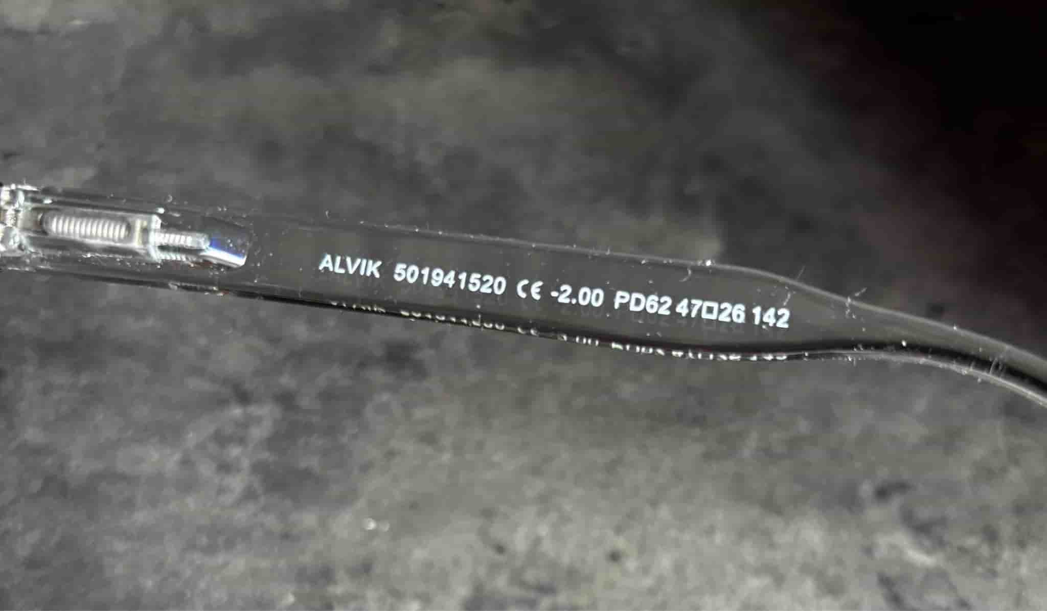2 par Haga Optik ALVIK glasögon med styrka -2.00 och -2.50
