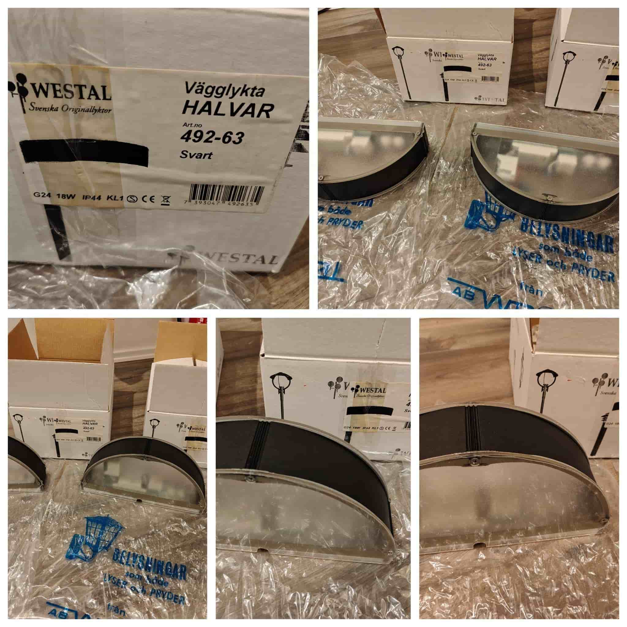2 nya vägglampor för utomhusbruk