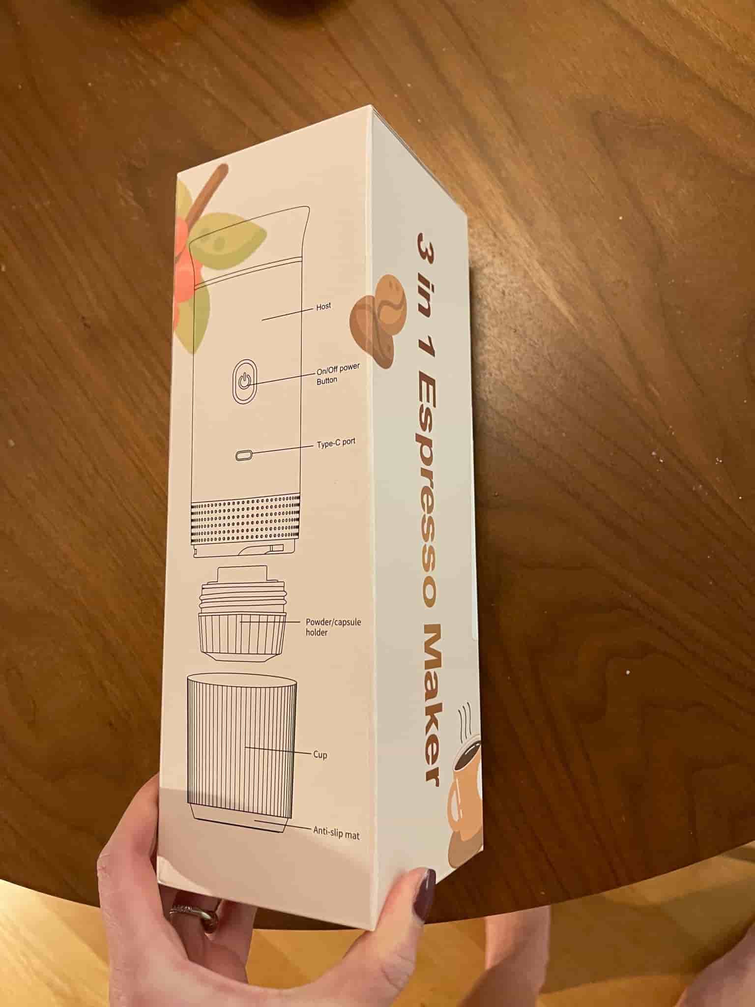 Bärbar espressomaskin – uppladdningsbar via USB-C (helt ny)