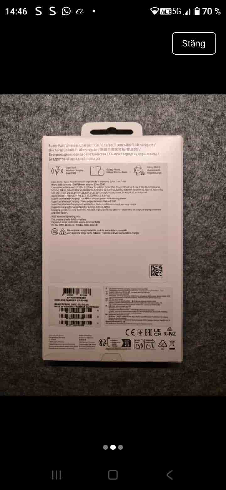 Samsung Super Fast Wireless Charger Duo