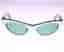 French 1950s/1960s ‘46 X 20’ acetate sunglasses with an exterior silver coating