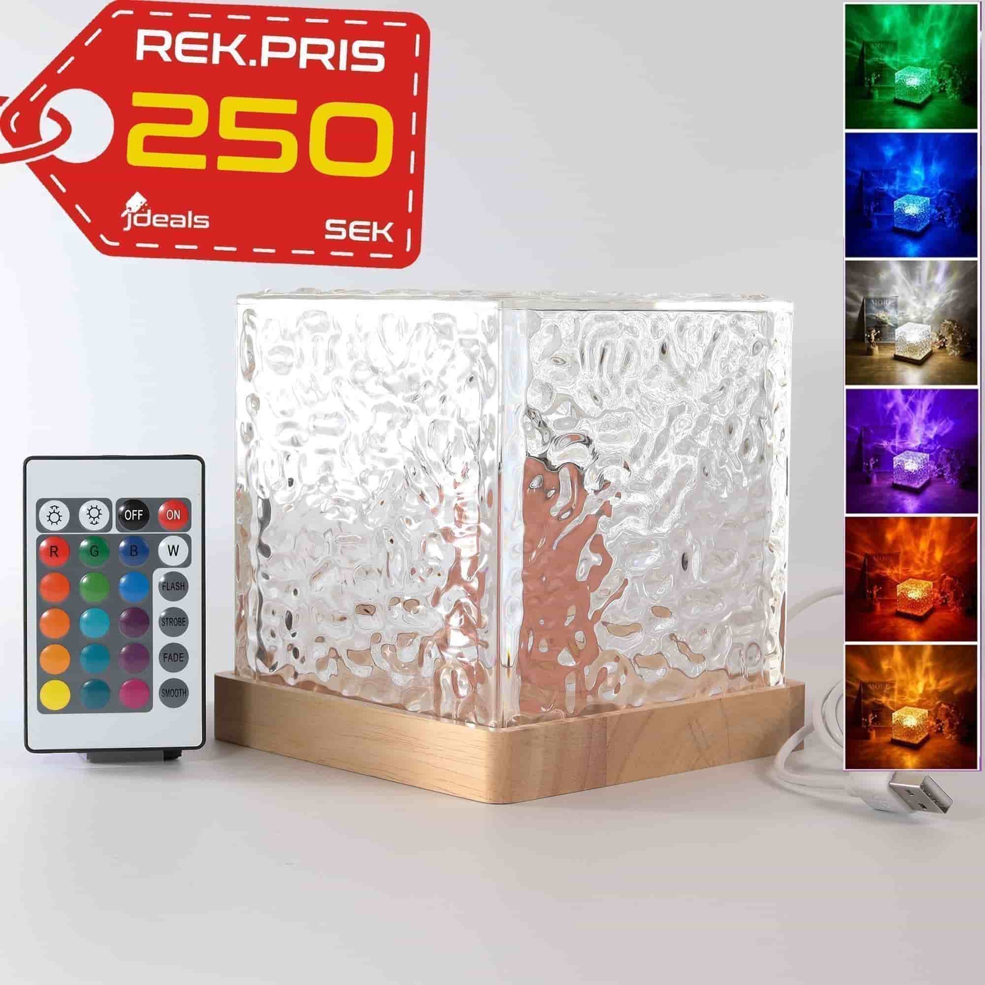 LED Starry Sky Projector – Ocean Wave 3D Galaxy Night Light 16 Colors Kids