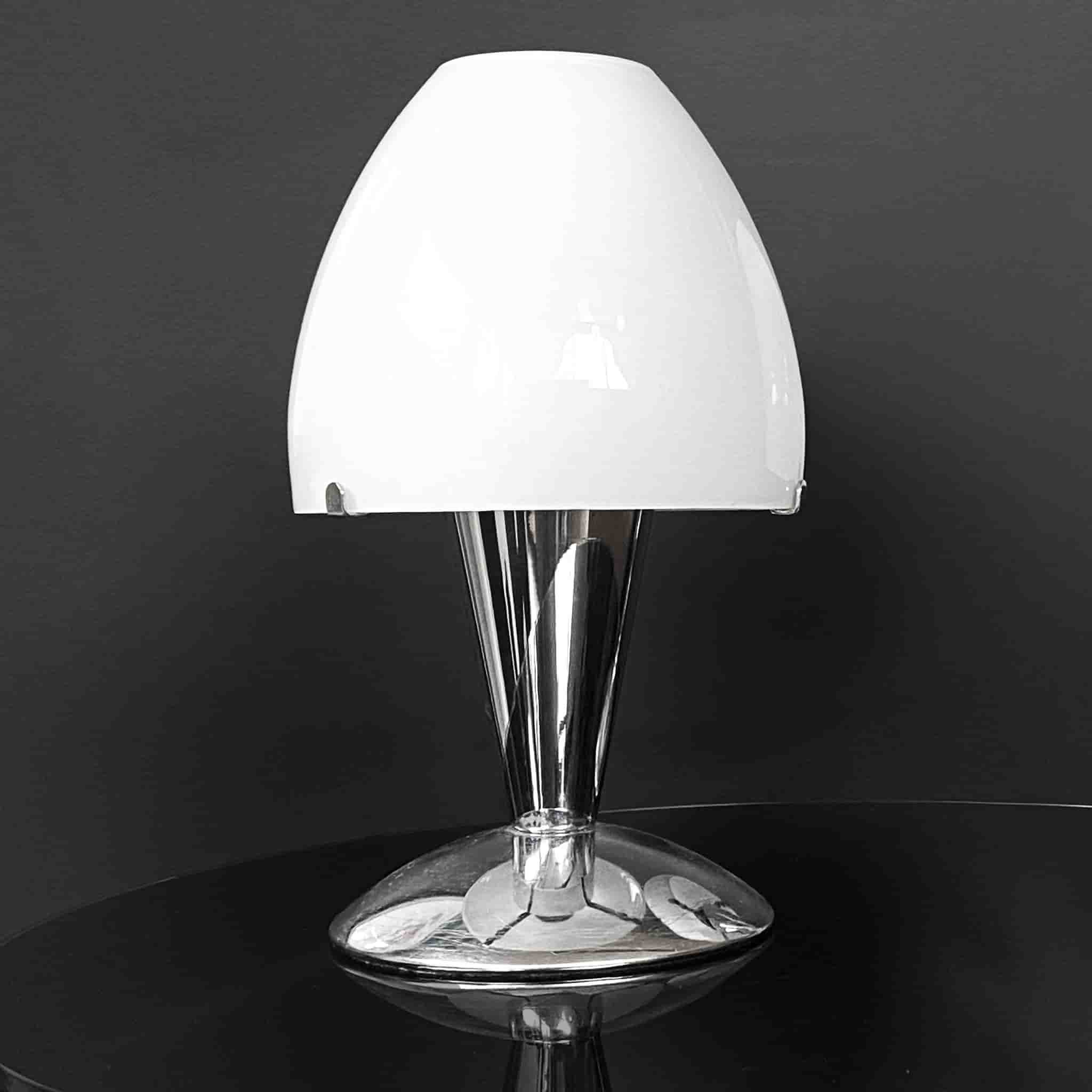 Sextett Vintage IKEA Bordslampa 90-tal - Krom & Glas