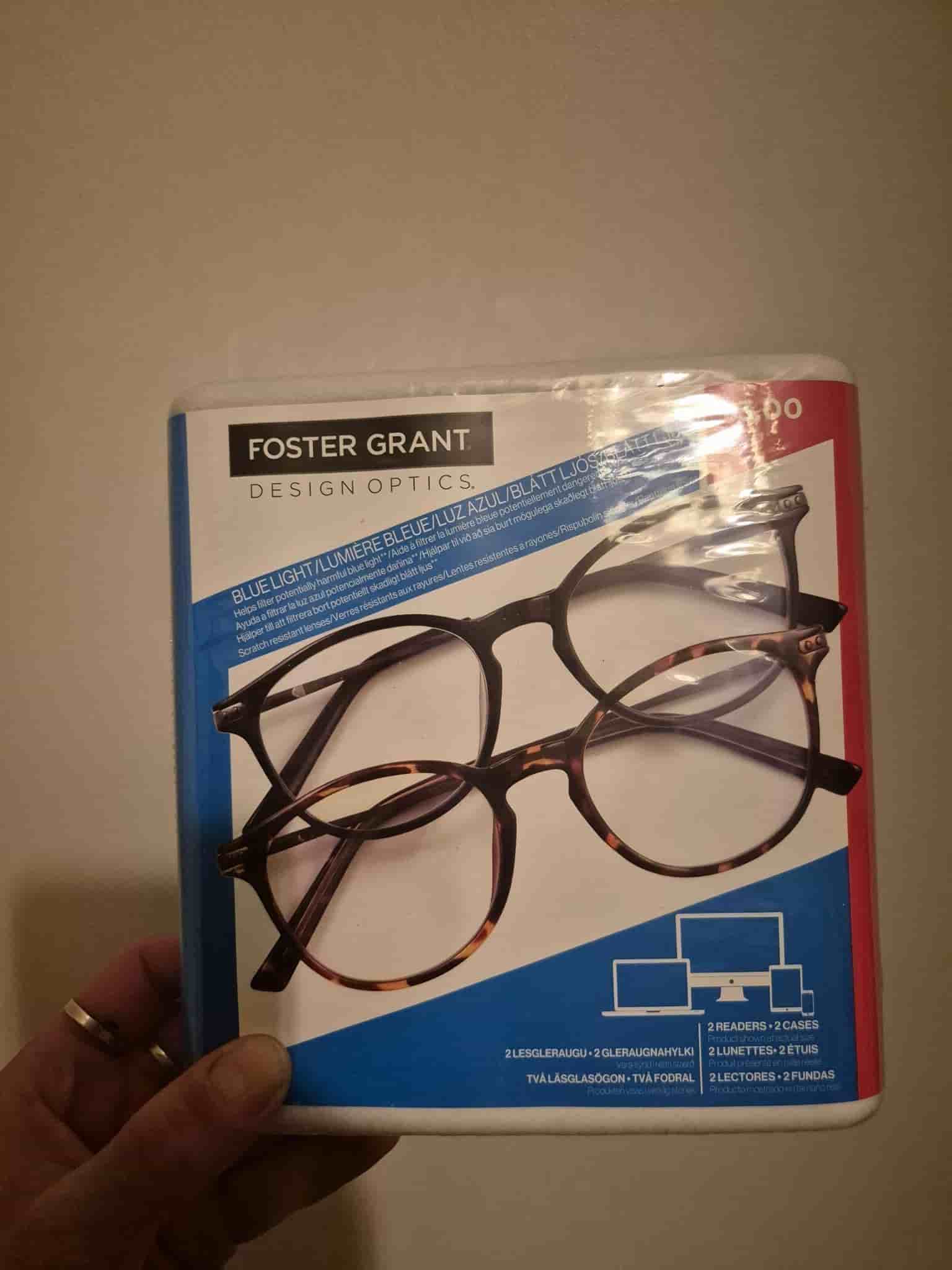 Foster Grant Design Optics +3.00 Läsglasögon, 2-pack