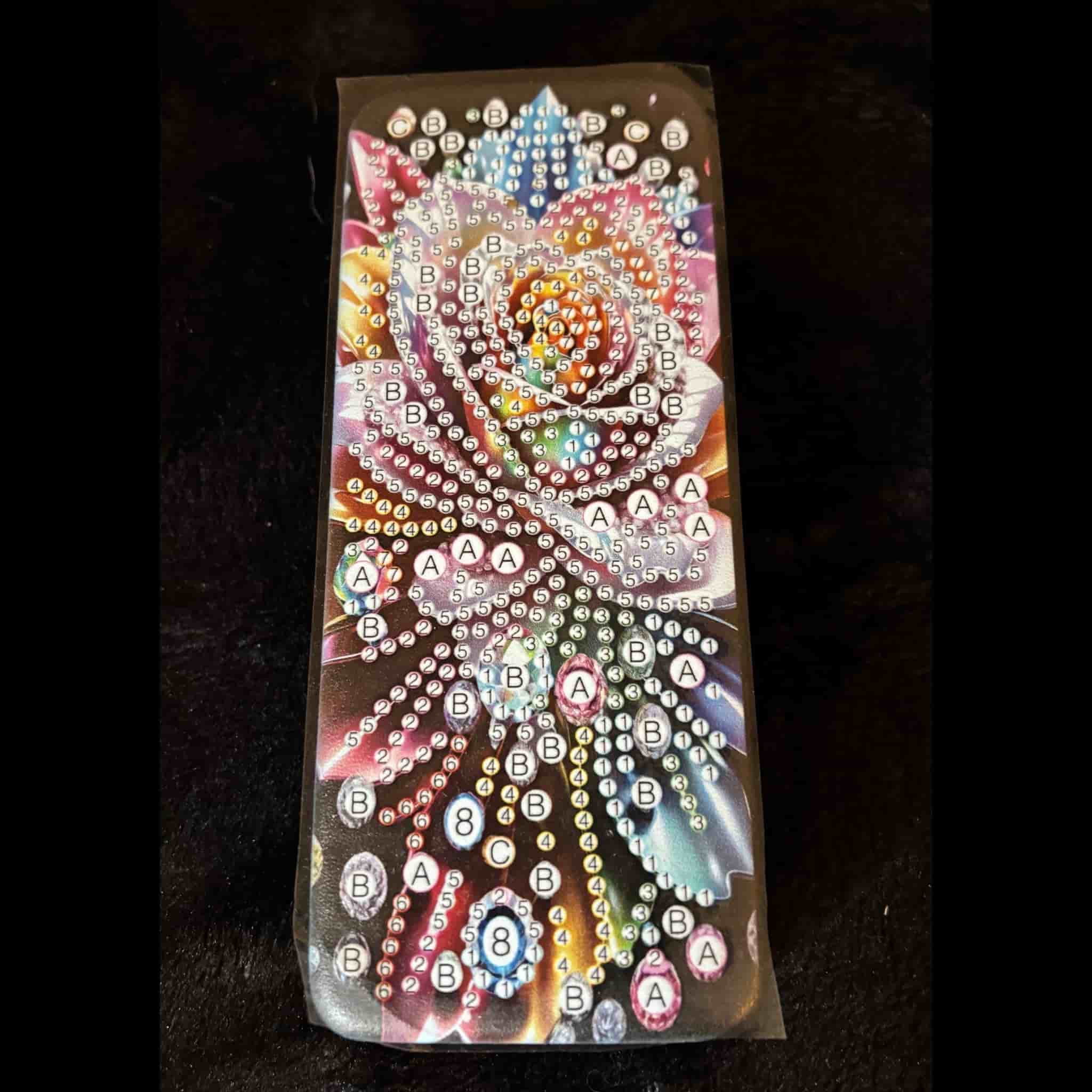 Glasögonfodral /Ros / Diamond Painting