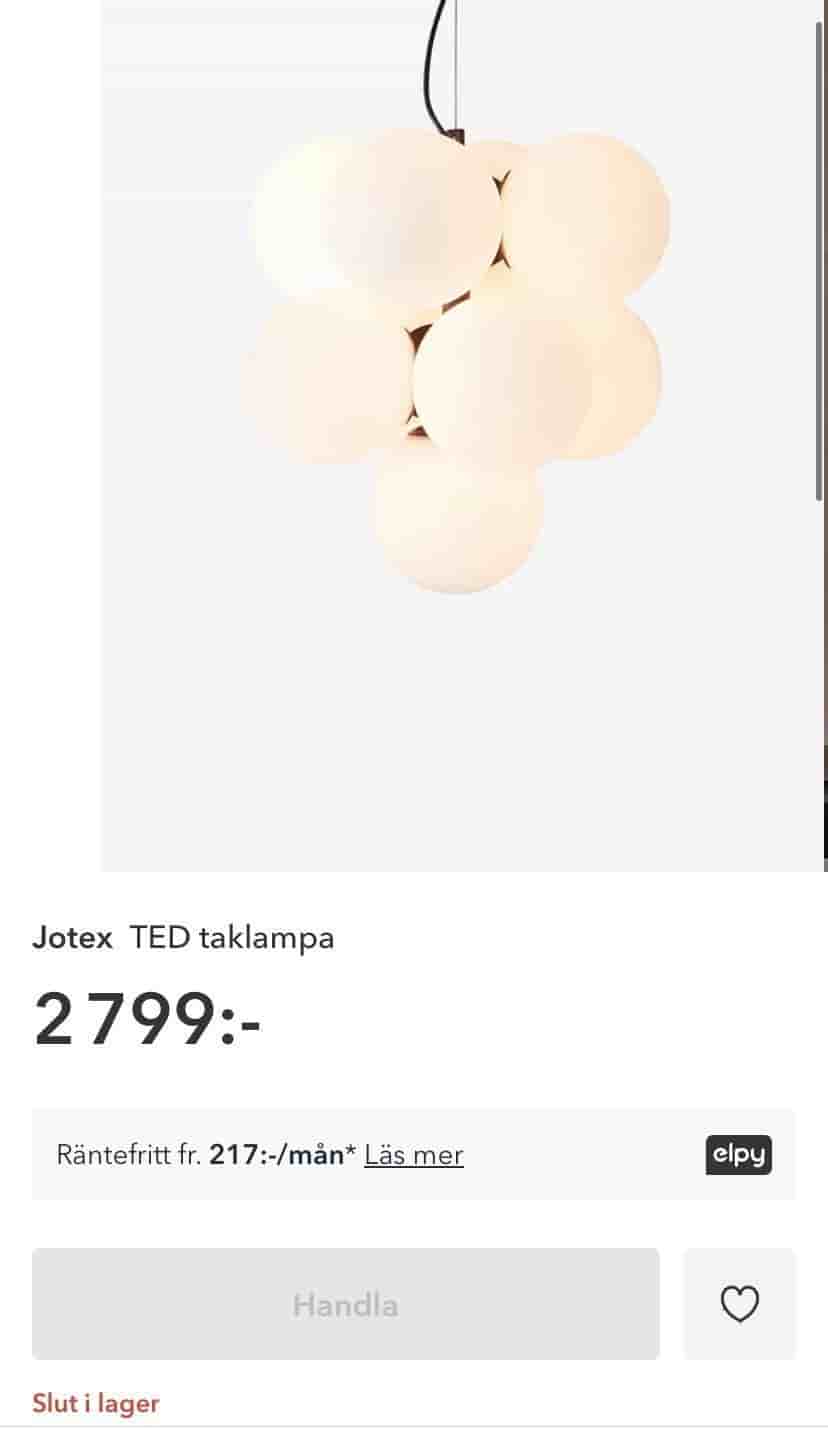 Markslöjd Merlot taklampa med 13 opalfärgade glasglober - ord pris 2799kr