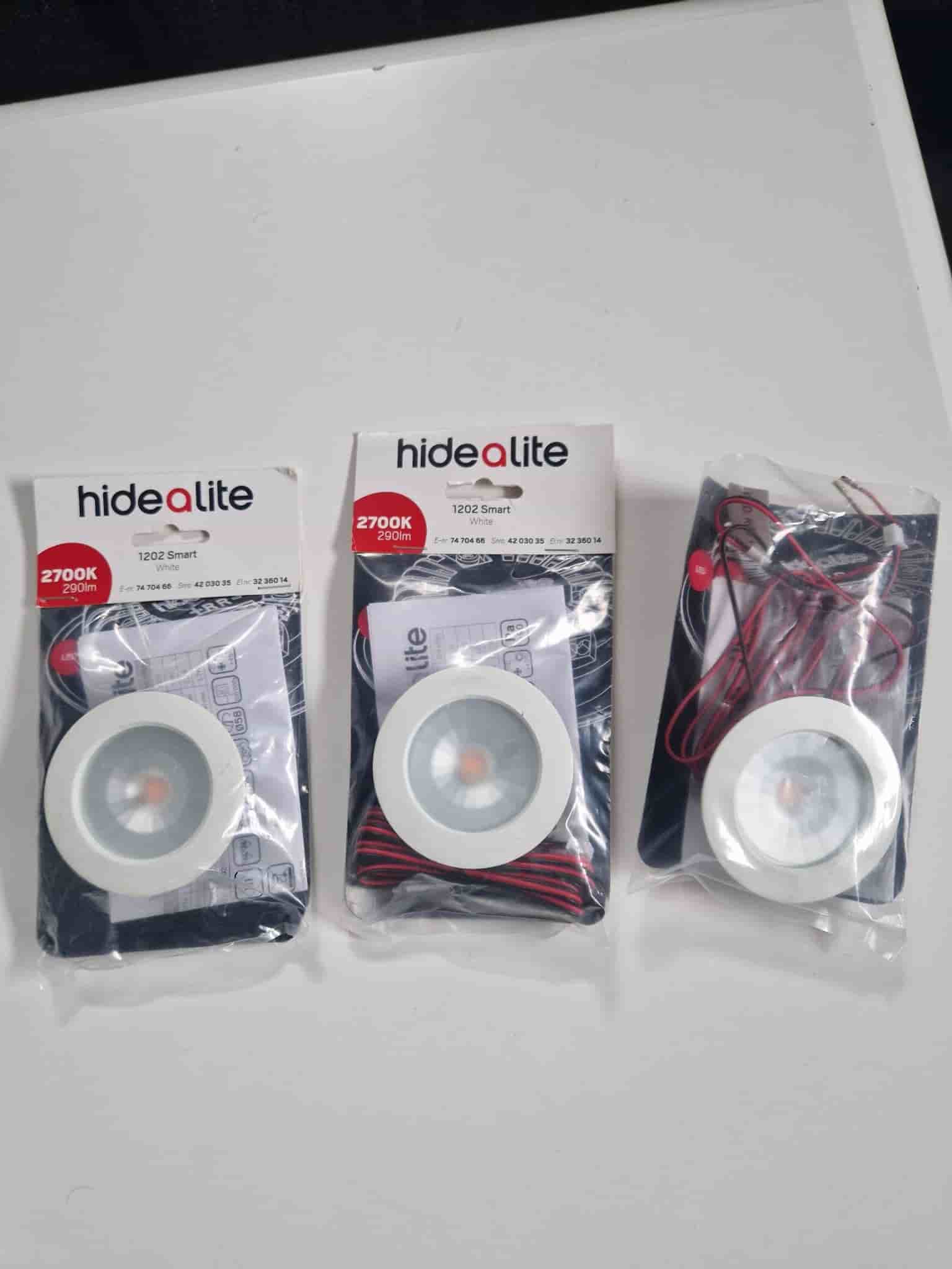 3st Hidealite 1202 Smart LED-spotlights med Jolly Pro-drivdon