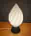 Bordslampa "Flame" i unik design, vit