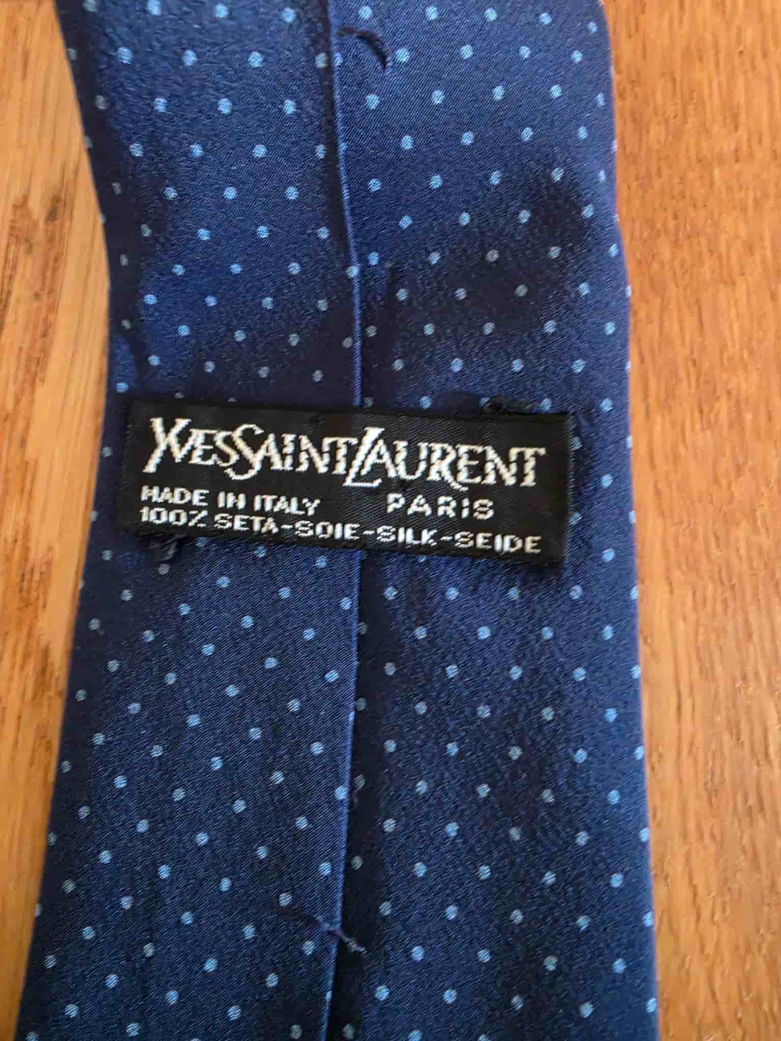 Yves Saint Laurent blå slips
