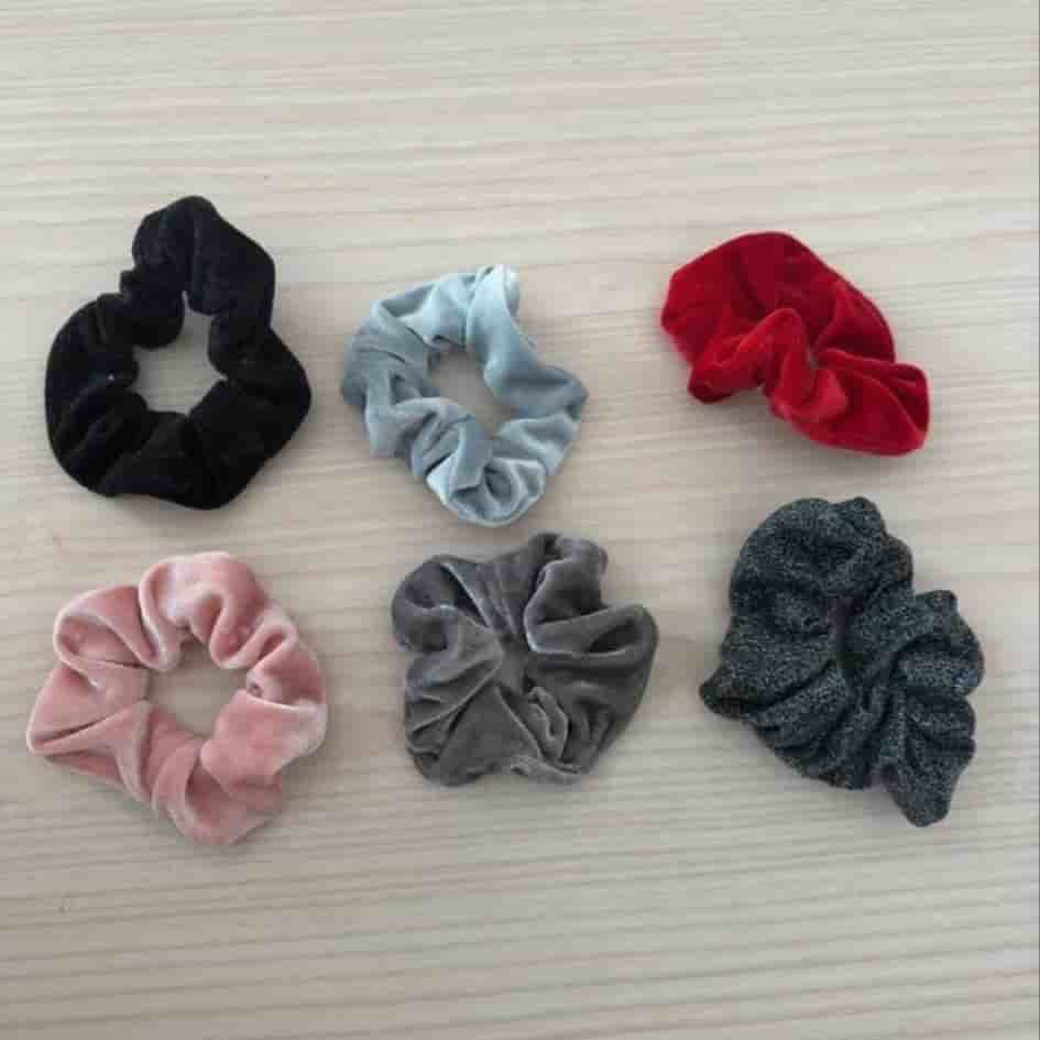 Set med 6 Hårscrunchies