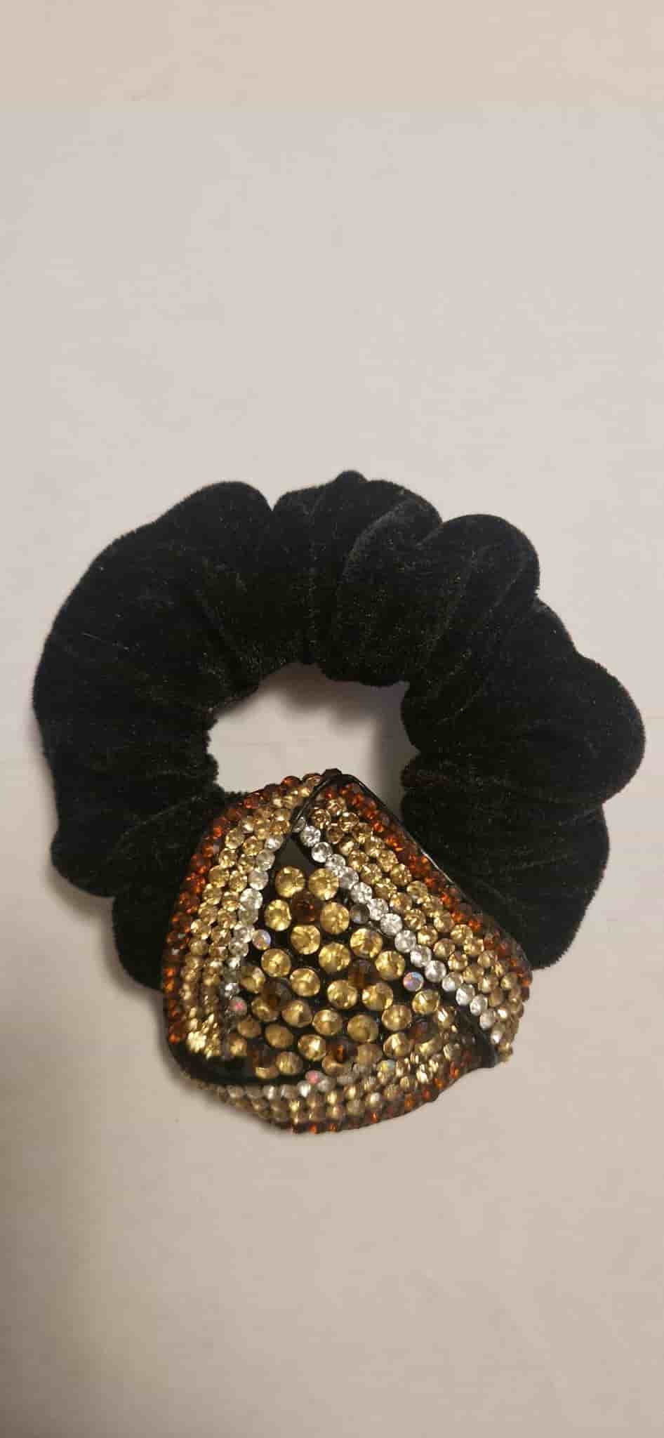 RIO svart/guld/silver hårband
