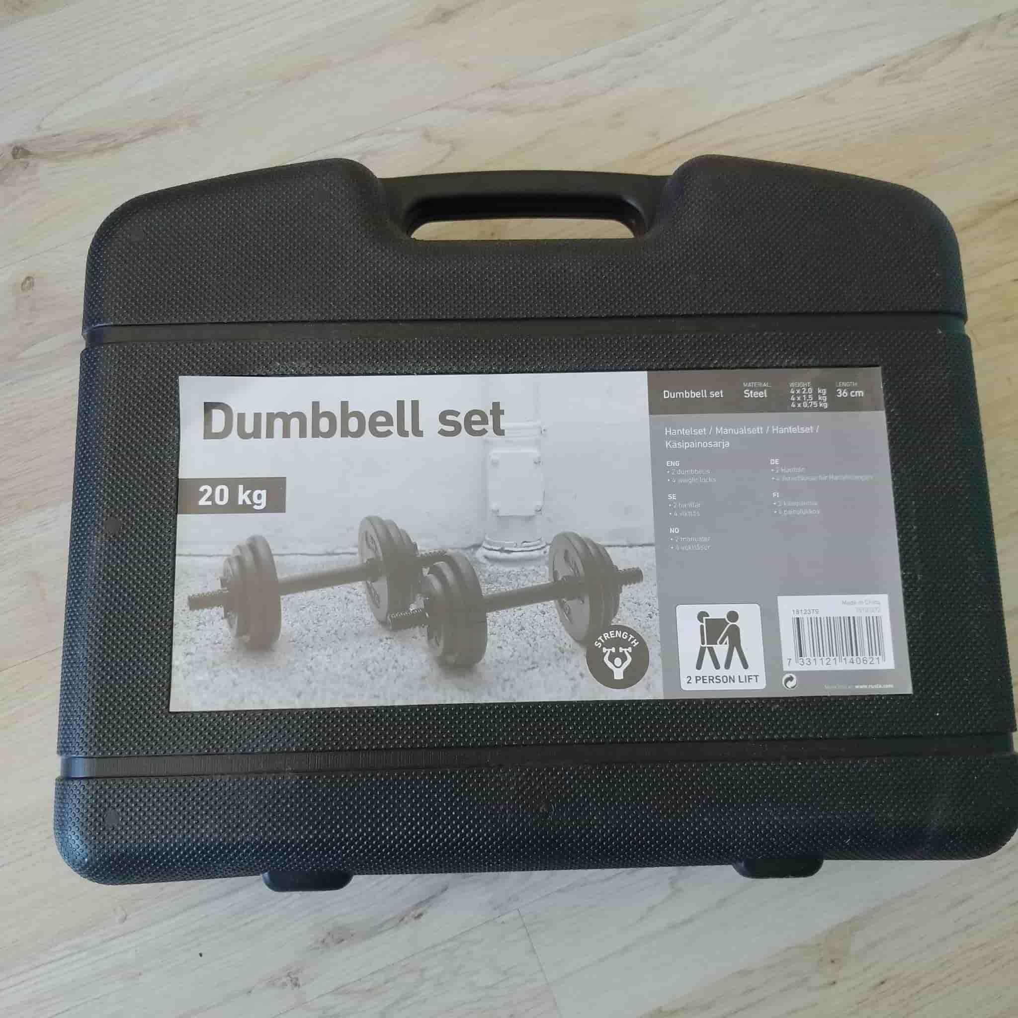 Hantelset 20 kg ny
