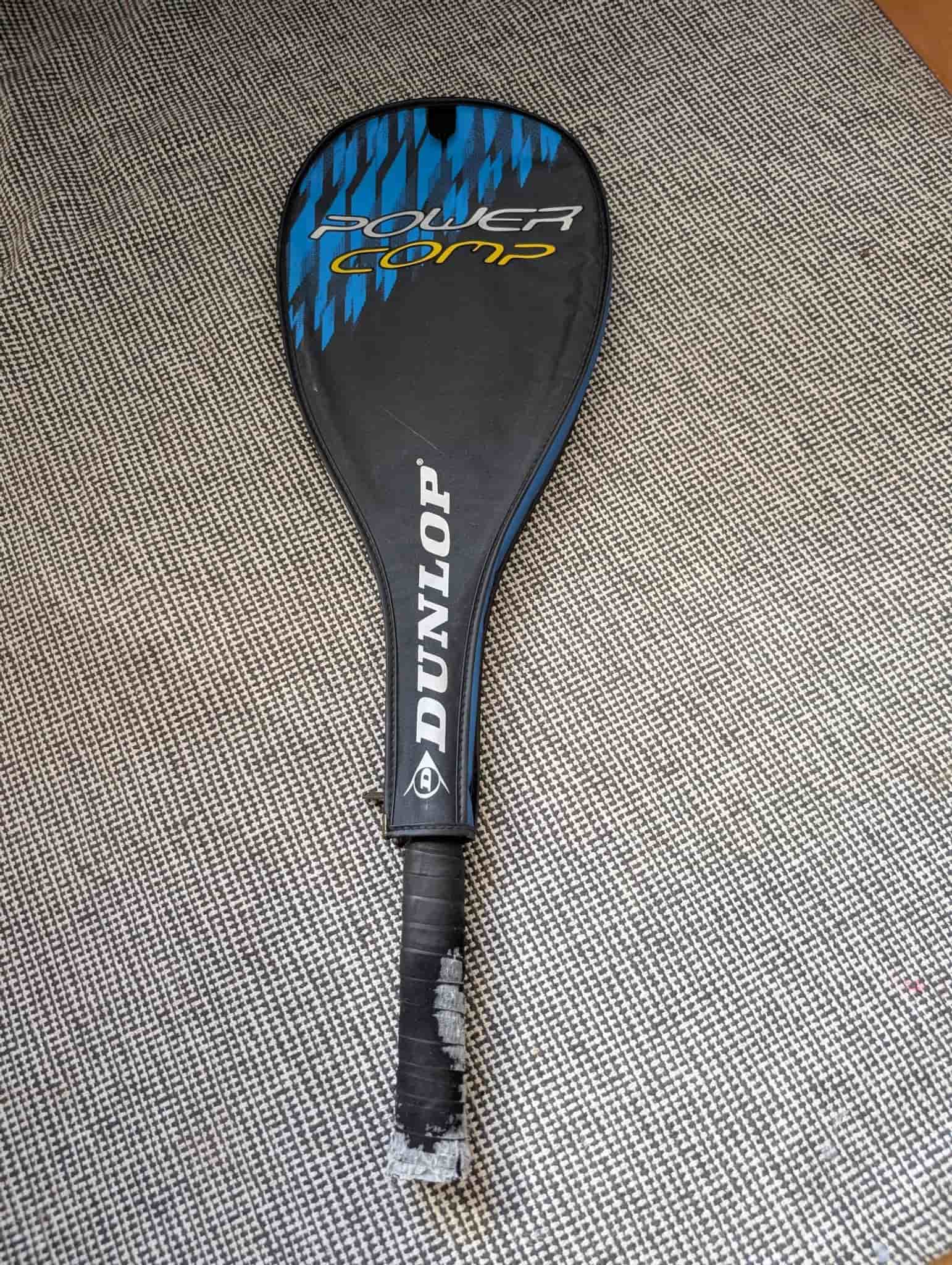 Dunlop Power Comp squashracket med fodral