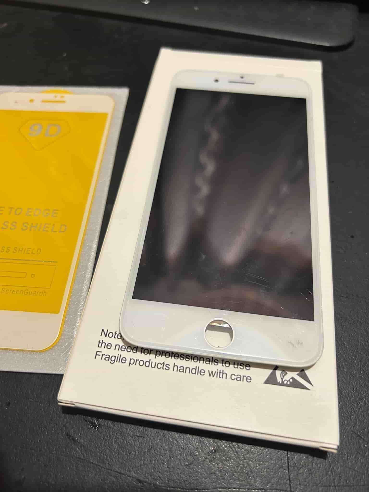 IPhone 7 Plus LCD komplett skärm med skärmskydd / vit