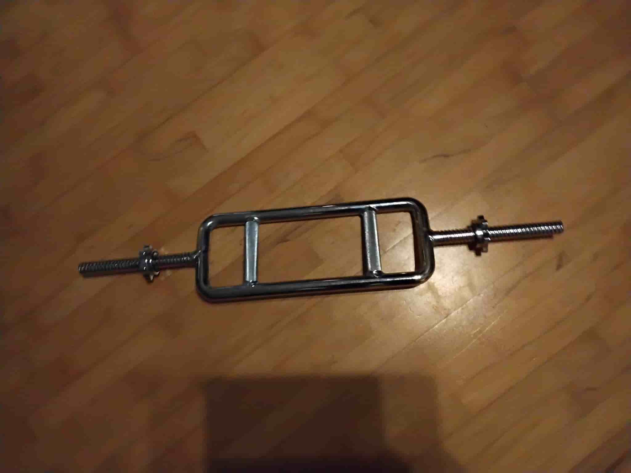 Tricepsstång för viktskivor, 30 mm hål, frontlyft, biceps, triceps, militärpress
