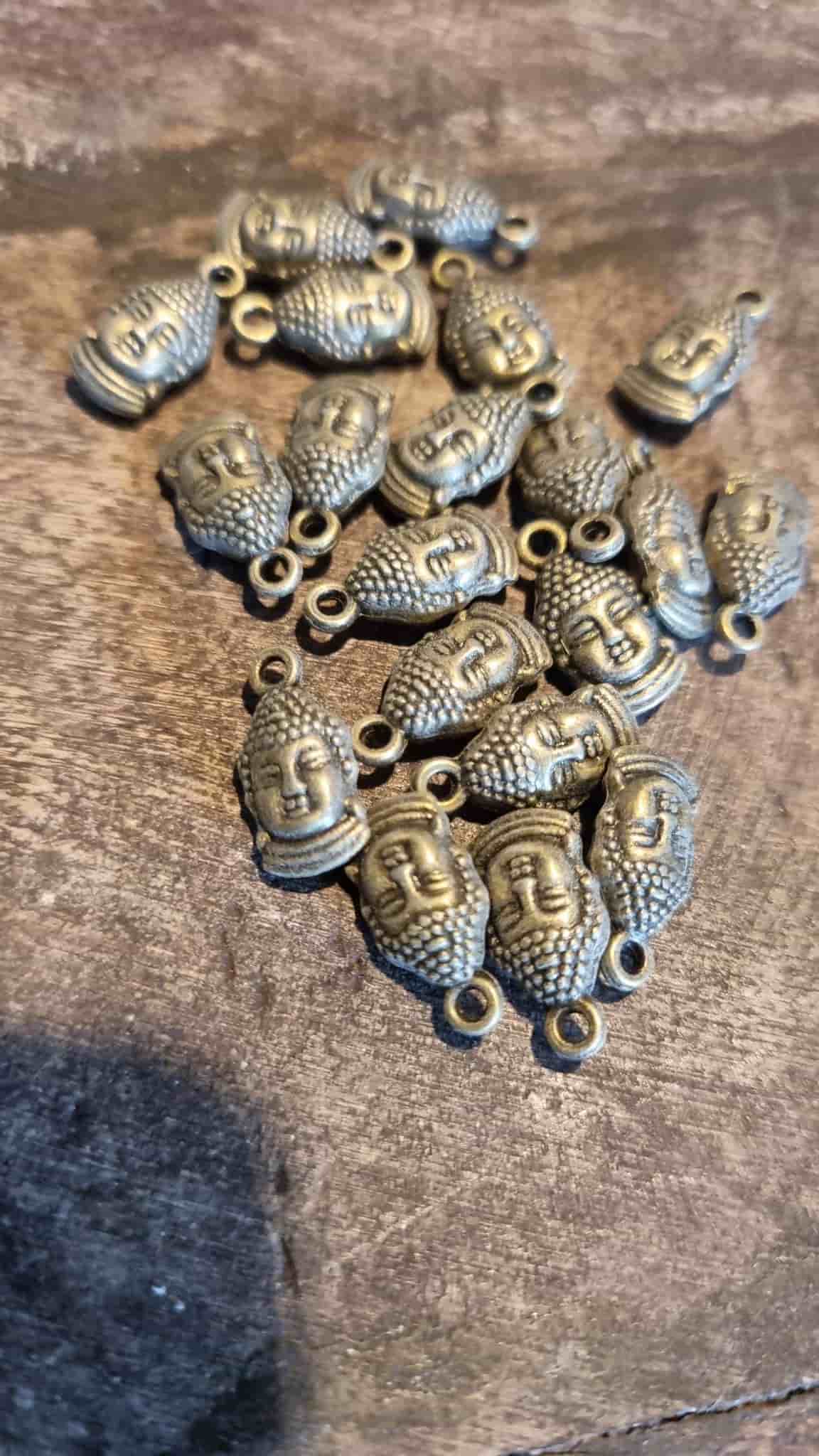 Buddha berlocker 20 stycken bronsfärgade metall