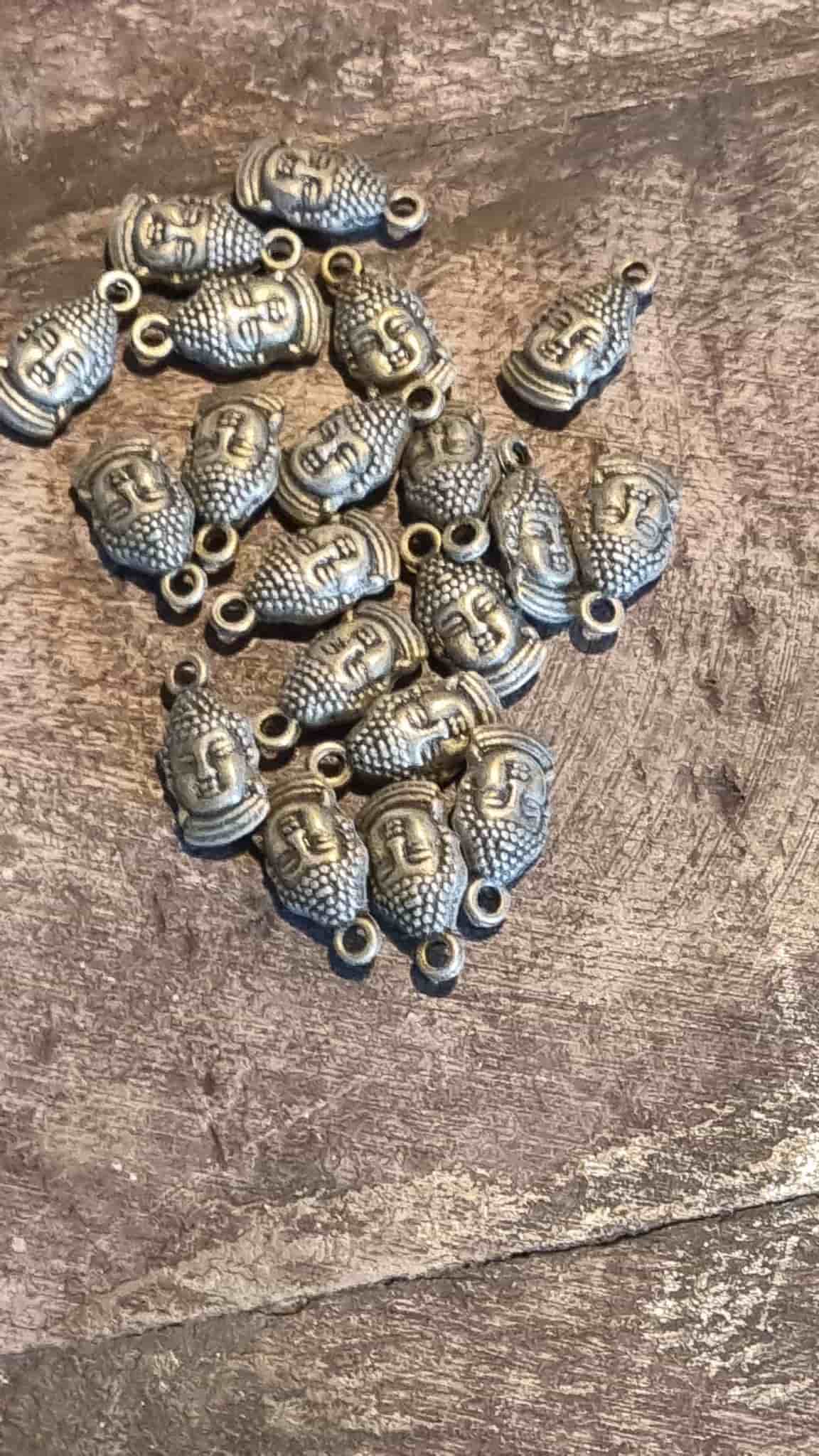Buddha berlocker 20 stycken bronsfärgade metall