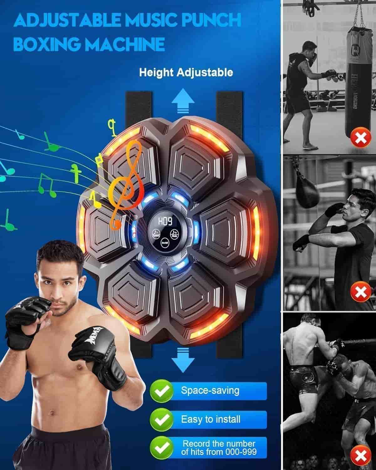 Boxningsmaskin - Bluetooth - Handskar