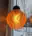 Fönsterlampa "Swing", genomskinlig orange frostad