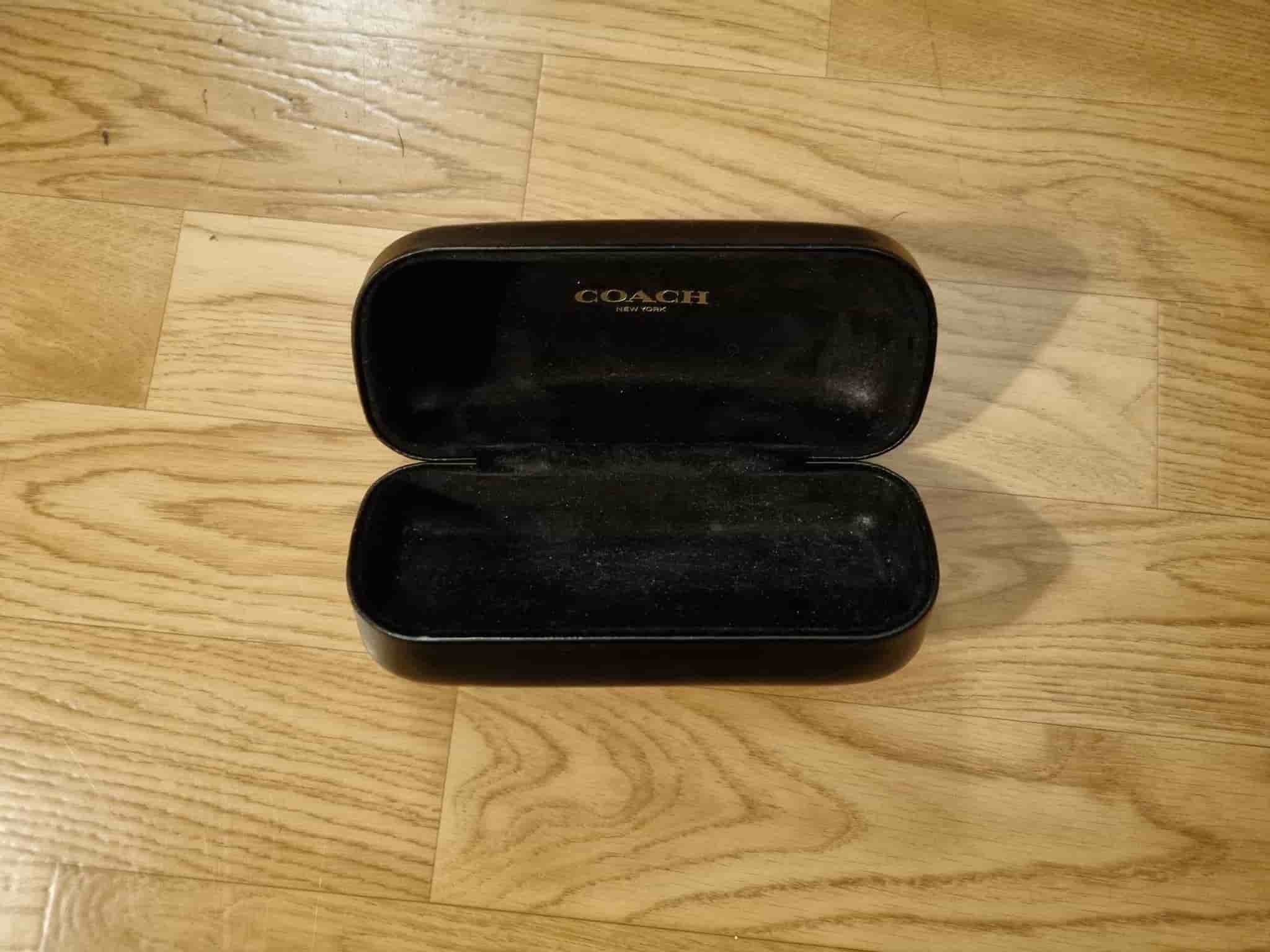 Coach Glasögonfodral Svart Läder